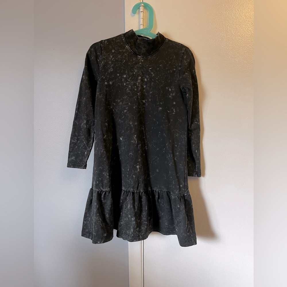 Tie dye long sleeve girl dress